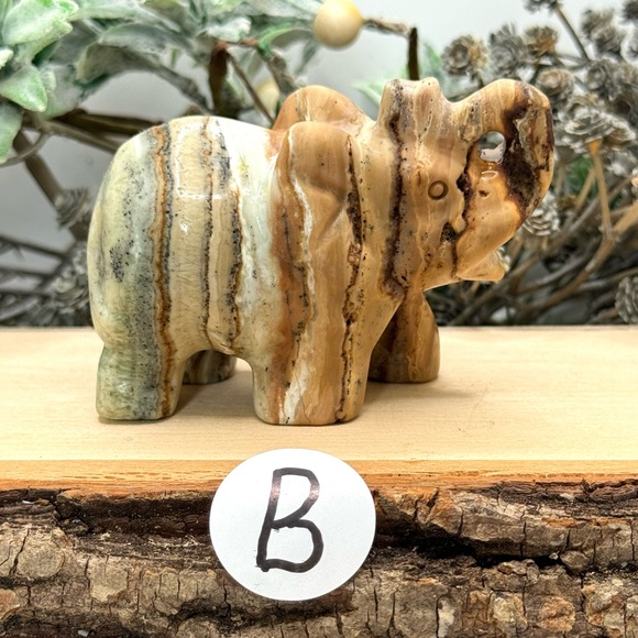 Caribbean Calcite Elephant Carvings - Picture 5 of 11